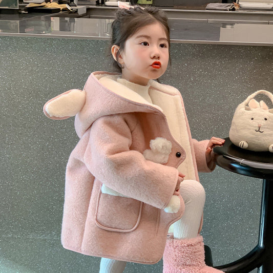 Abrigo de Invierno para Niña Estilo Western con Forro Polar y Lana - Image 2