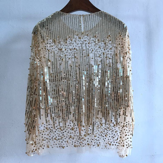 Blusa Elegante con Lentejuelas para Mujer - Image 5