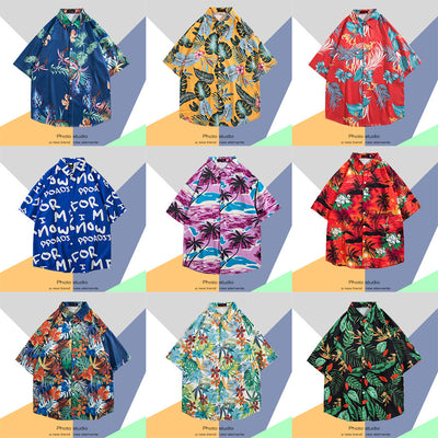 Camisa Estampada Tailandesa Manga Corta para Hombre - Image 3
