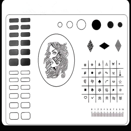 Almohadilla de Silicona para Estampado de Diseños de Uñas - Equipo de Práctica para Principiantes - Image 14