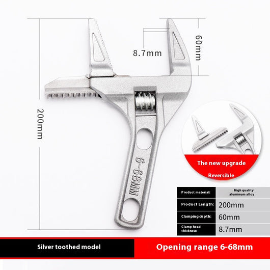 Llave Inglesa Ajustable Portátil de Apertura Grande - Image 14