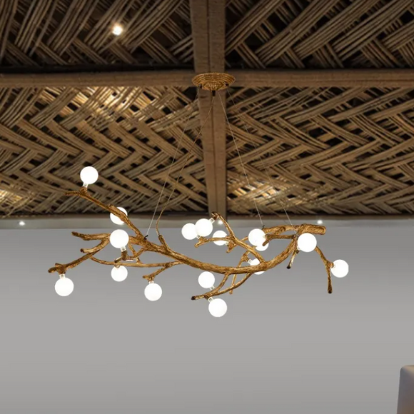 Lámpara Decorativa Rama Árbol Zen Estilo Wabi-sabi para Restaurantes
