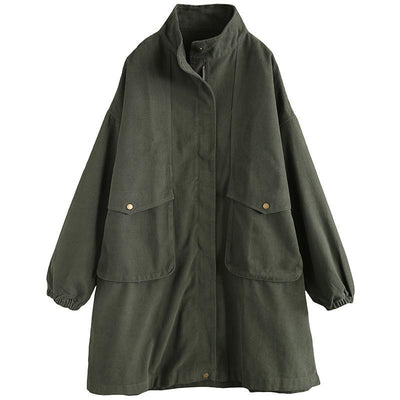 Chaqueta Impermeable Suelta Talla Grande para Mujer - Abrigo Deportivo de Manga Larga - Image 5