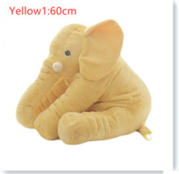 Pink 60cm and yellow 40cm elephant plush dolls, soft comfort pillows for babies and kids. - Image 46