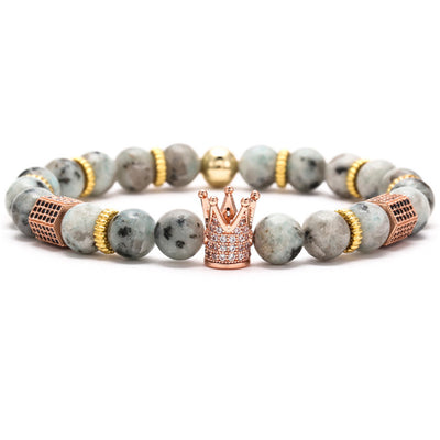Pulsera Hexagonal para Hombre con Circonitas Incrustadas y Diseño de Corona - Image 27