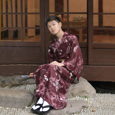 Kimono Japonés Grueso Antiarrugas para Hombre