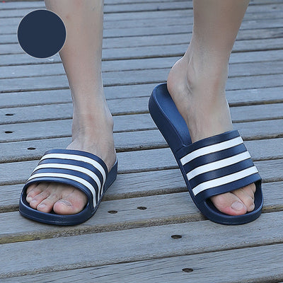 Pantuflas de Baño Antideslizantes con Rayas Suaves - Cómodas para Casa - Image 11