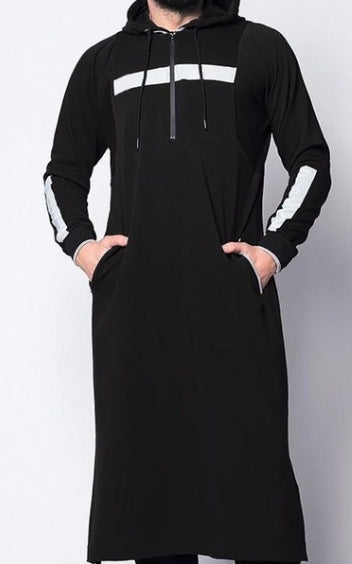 Túnica Islámica Hombre con Capucha y Bolsillos - Thobe Saudí Premium - Image 6