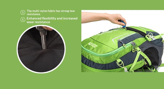 Mochila de Campamento Impermeable de Gran Capacidad - Image 20