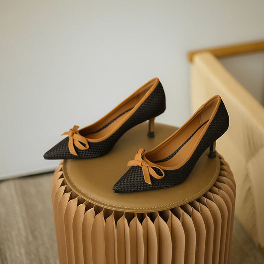 Zapatos de Tacón Alto en Cuero para Mujer - Punta Afilada Elegante - Image 6