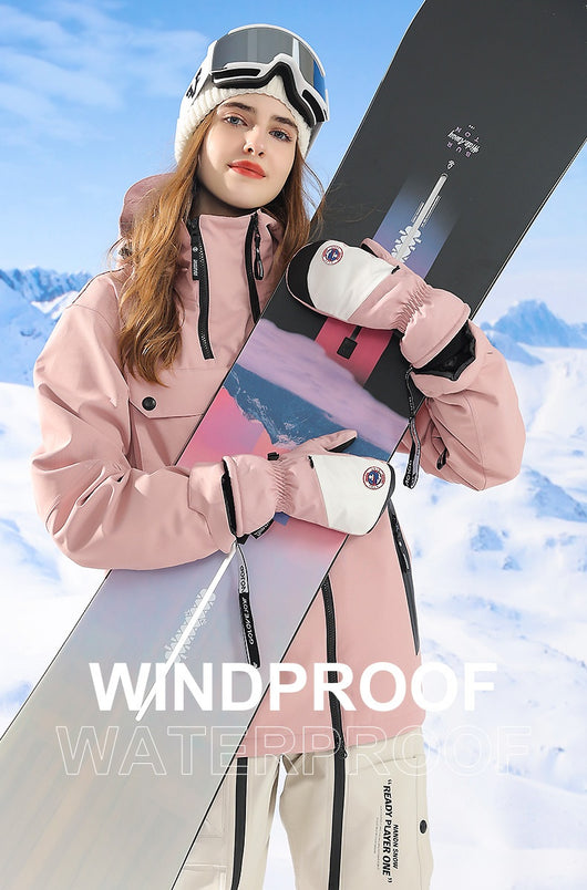 Guantes de Snowboard para Mujer Impermeables con Pantalla Táctil y Forro Térmico - Image 26