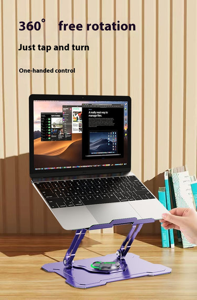 Soporte Giratorio Refrigerante para Notebook con Base Plegable - Image 12