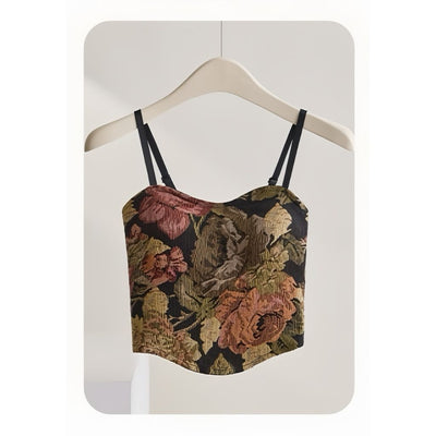 Bolso Sling Floral Vintage con Pliegues Elegantes - Image 5