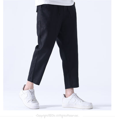 Pantalones Anchos Casuales Estilo Asiático para Hombre - Image 11
