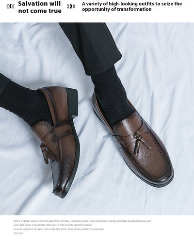 Mocasines de Cuero con Borla para Hombre - Zapatos Casuales Ejecutivos - Image 21
