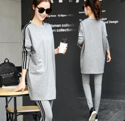 Conjunto Deportivo Casual Talla Grande Estilo Coreano para Mujer - Image 5
