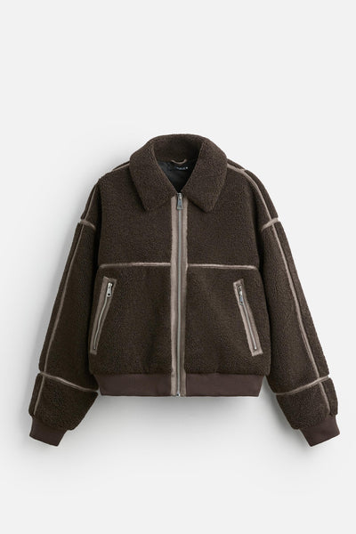Chaqueta Polar Casual con Solapa para Hombre - Image 8
