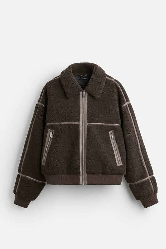 Chaqueta Polar Casual con Solapa para Hombre - Image 8