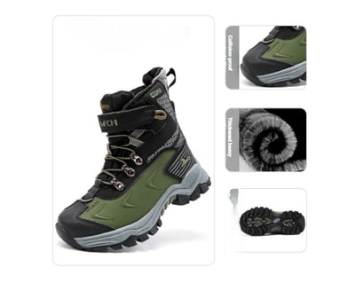 Botas de Nieve para Niños con Forro de Cuero y Piel Térmica - Image 3