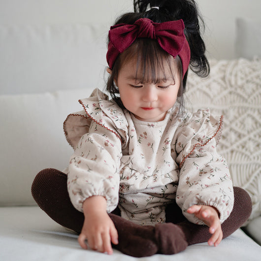 Enterizo Infantil de Manga Larga con Cuello de Muñeca Floral - Image 14