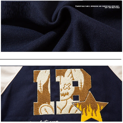 Uniforme de Béisbol Hip Hop Retro Oversize en Cuero Sintético para Mujer - Image 9