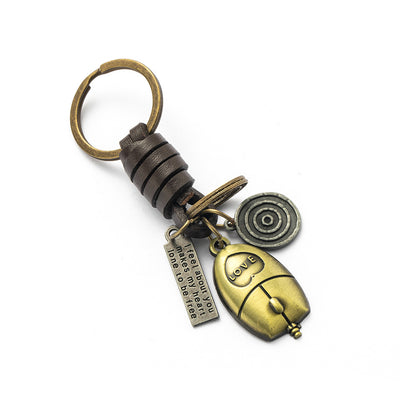 Llavero de Cuero Tejido a Mano - Estilo Vintage Artesanal - Image 15