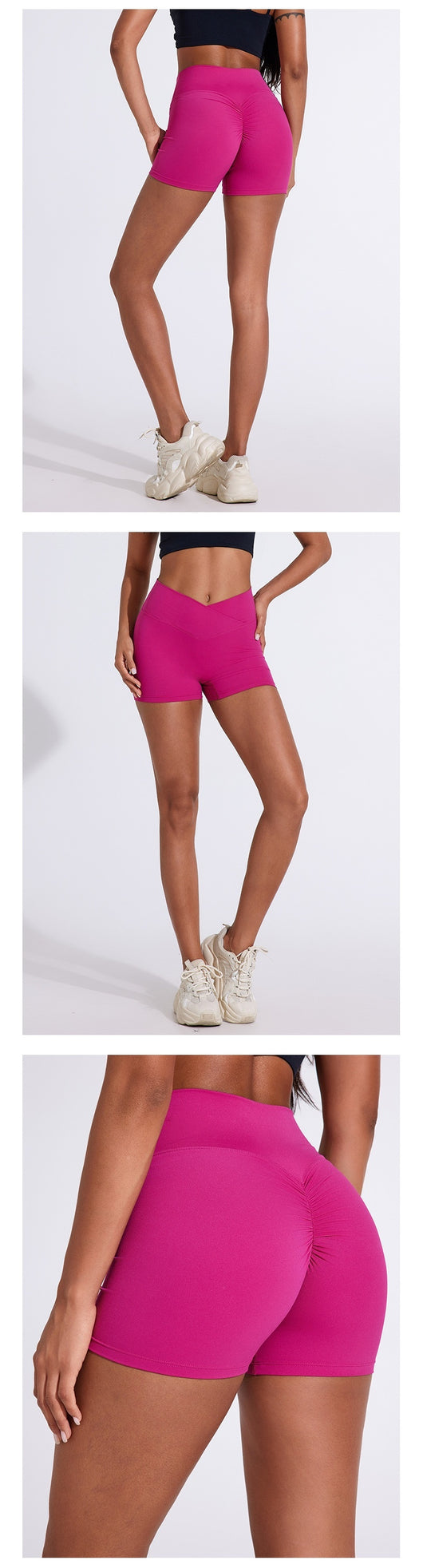 Pantalones Yoga Levantacaderas de Cintura Alta Plisados - Estilo Europeo - Image 19