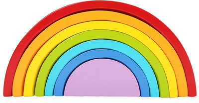 Bloques de Madera Arcoíris para Niños - Juego de Construcción Educativo - Image 12