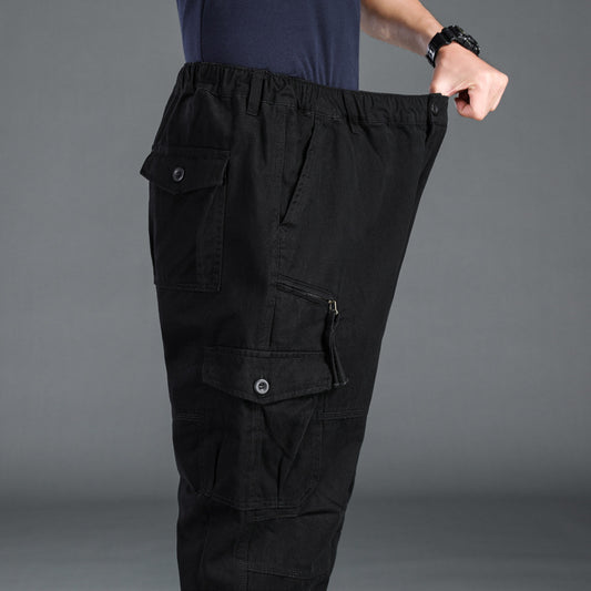 Pantalones Casuales Relajados de Cintura Alta con Aislamiento Térmico para Hombre