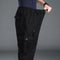 Calça Masculina Casual de Cintura Alta com Isolamento Térmico
