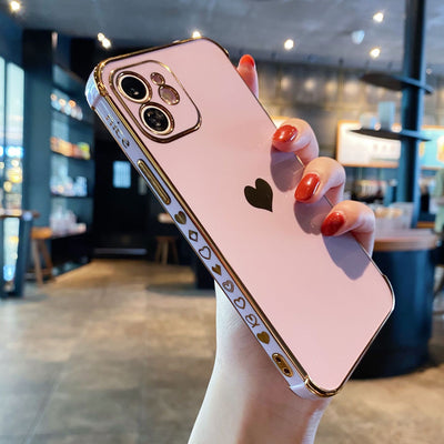 Funda Protectora Love con Electroplating y Silicona Antichoque - Image 8