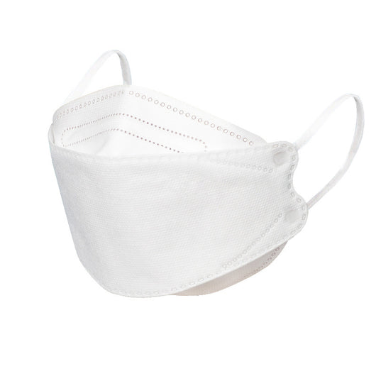White KF94 disposable 3D stereo mask with ear loops, designed for adults and children for daily protection. - Image 12