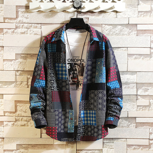 Camisa de Manga Larga con Colores Tendencia para Jóvenes - Image 8