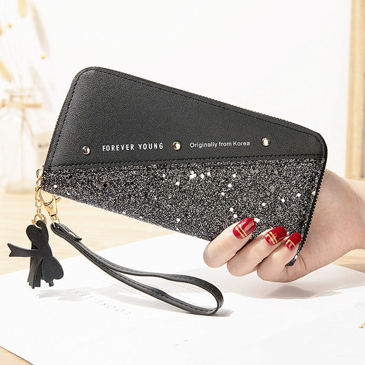 Billetera Larga para Mujer con Cierre y Diseño Coreano - Cartera Versátil con Compartimento para Celular - Image 11