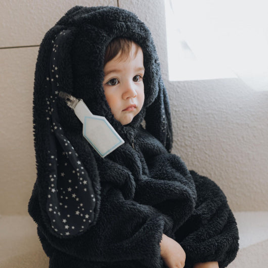 Pijama Enterizo de Conejo Peluche para Niños - Tela Acolchada - Image 4