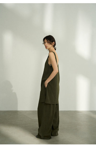 Pantalones Casuales Tencel Efecto Piedra con Cintura Elástica - Image 33