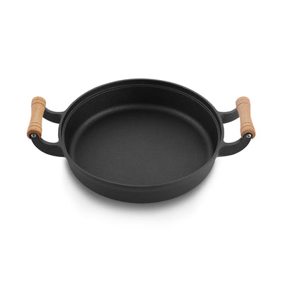 Olla de Hierro Fundido 31cm Gruesa con Asas Dobles Sin Recubrimiento - Image 3