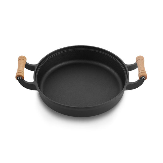 Olla de Hierro Fundido 31cm Gruesa con Asas Dobles Sin Recubrimiento - Image 3