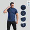Camiseta Deportiva de Verano para Hombre - Cuello Redondo Transpirable de Secado Rápido