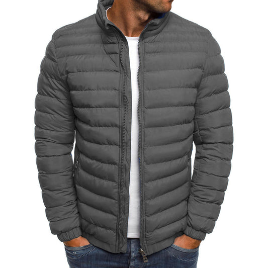 Abrigo Acolchado Impermeable para Hombre - Chaqueta Térmica de Algodón con Bolsillos - Image 2