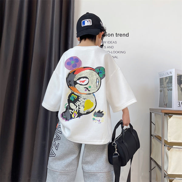 Playera Infantil Reforzada con Estampado Divertido