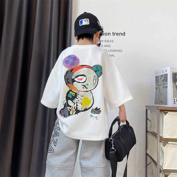 Playera Infantil Reforzada con Estampado Divertido