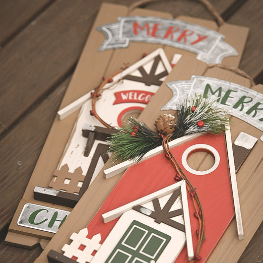 Adornos Navideños de Madera - Casitas Decorativas - Image 5