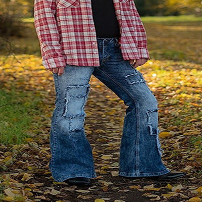 Jeans Retro Estilo Hong Kong con Parches Europeos y Americanos - Image 4