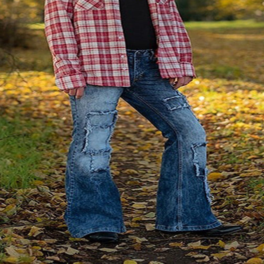 Jeans Retro Estilo Hong Kong con Parches Europeos y Americanos - Image 4
