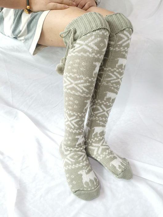 Calcetines Navideños con Diseño de Reno - Image 9