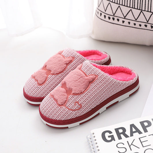 Pantuflas Cálidas de Algodón con Suela Antideslizante - Image 8