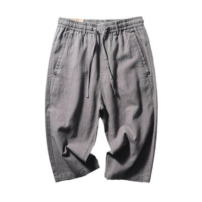 Pantalones Capri de Lino y Algodón Transpirables - Estilo Casual - Image 6