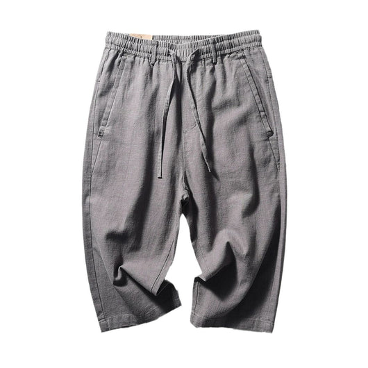 Pantalones Capri de Lino y Algodón Transpirables - Estilo Casual - Image 6