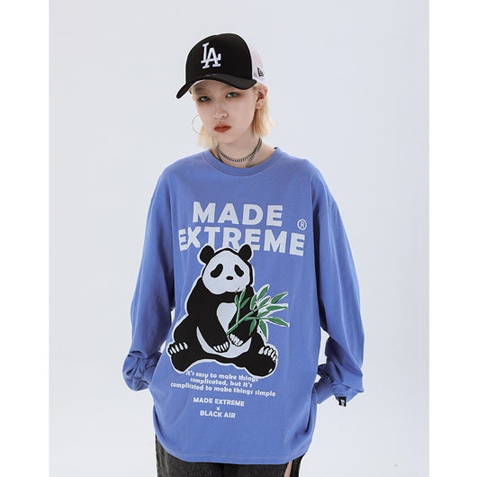 Sudadera Oversize con Estampado Panda - Mangas Largas - Image 8